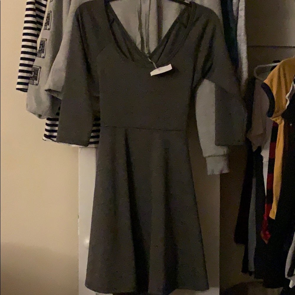 Light grey skater dress